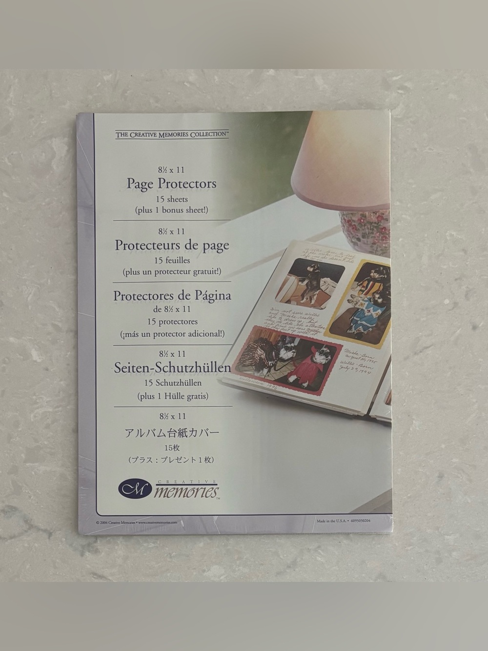 Creative Memories 8 1/2X11 Page Protectors - Clear